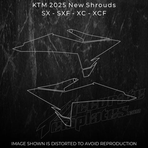 KTM SX / SXF / XC / XCF 2025 NEW SHROUDS